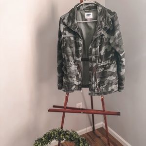Old Navy Camo Camouflage Utility Jacket Small